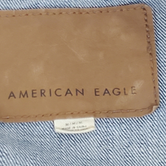 American Eagle jeans vintage style medium jean buttonup coat - Picture 5 of 14